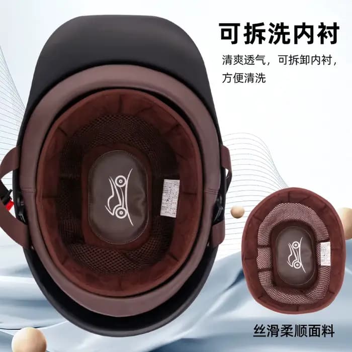 Casque demi-scooter rétro