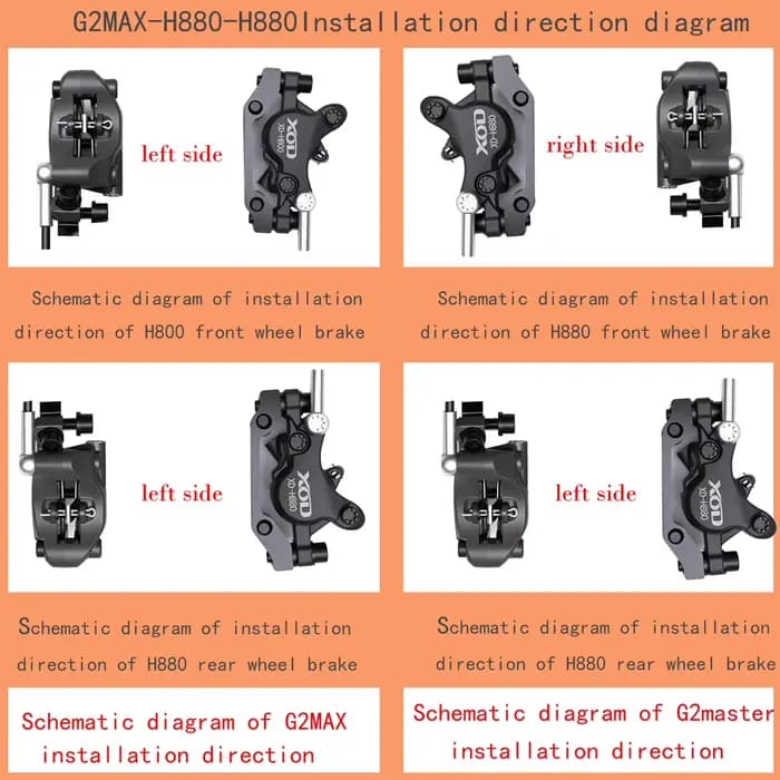 XOD H800/H880 frein à disque hydraulique pour Scooter électrique KUKirin G2 Master G2 Ultra G2 PRO 2025 huile