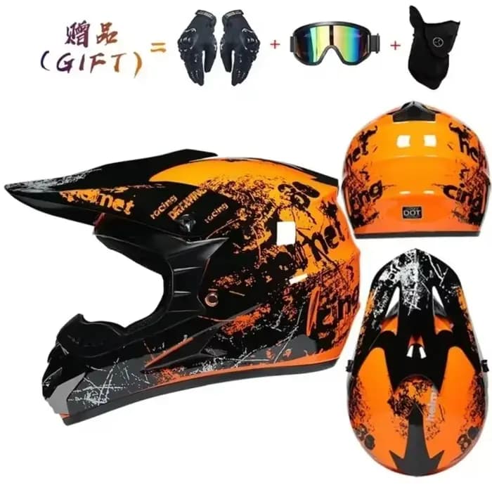 Casque de moto intégral course hors route Cross motocross Capacete