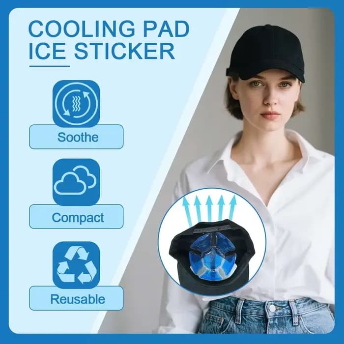 Compresse froide en gel pour casques de protection