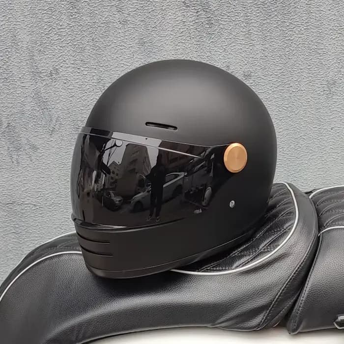 Casque moto intégral ORZ Retro - Design classique