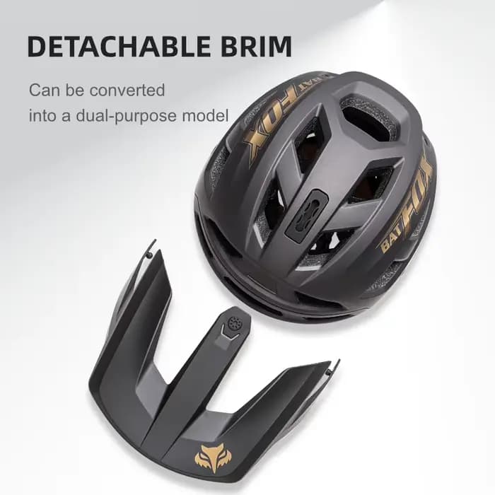 BATFOX vtt casque de vélo de descente nouveau Design visière réglable noir