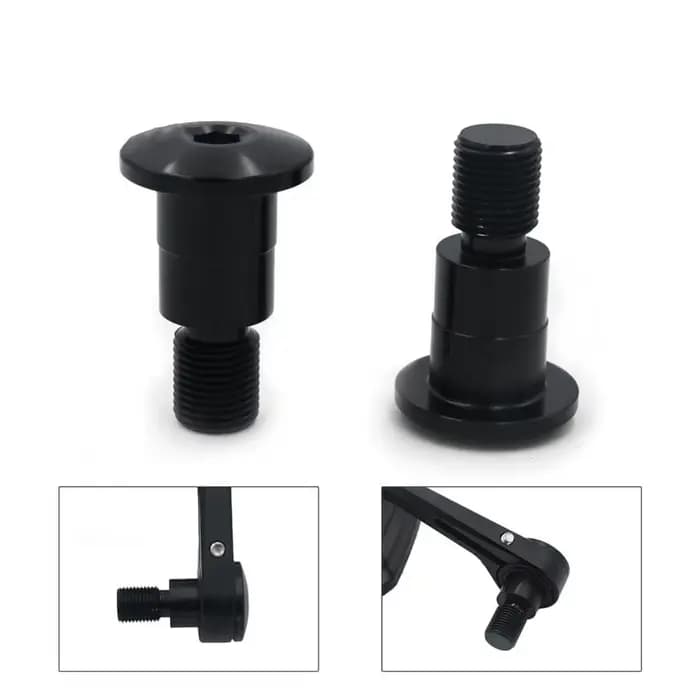 Adaptateur de rétroviseur d'extrémité de barre de moto