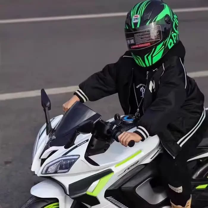 Casque de sécurité complet pour moto pour enfants