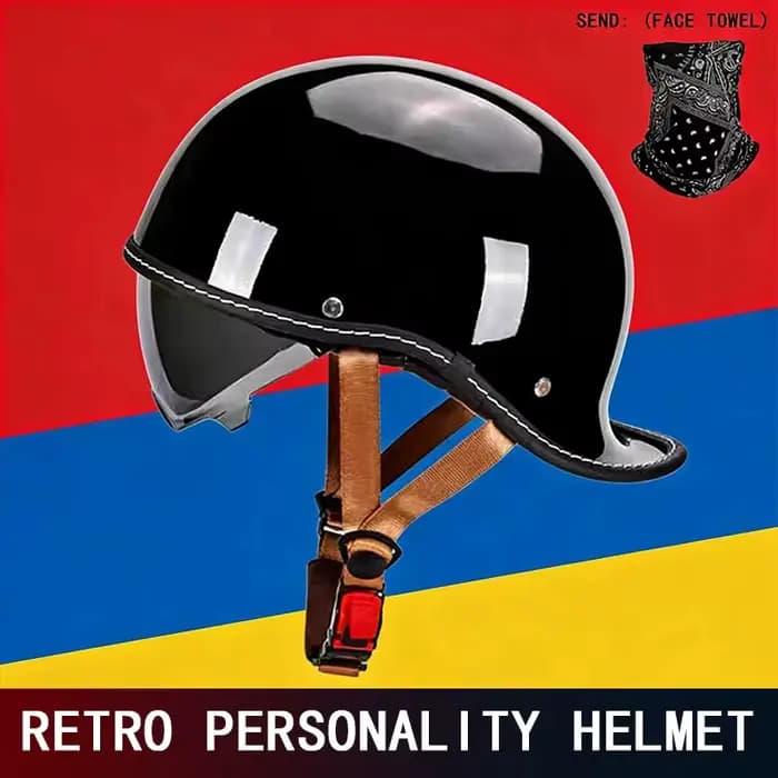 Casque de moto rétro pour femme