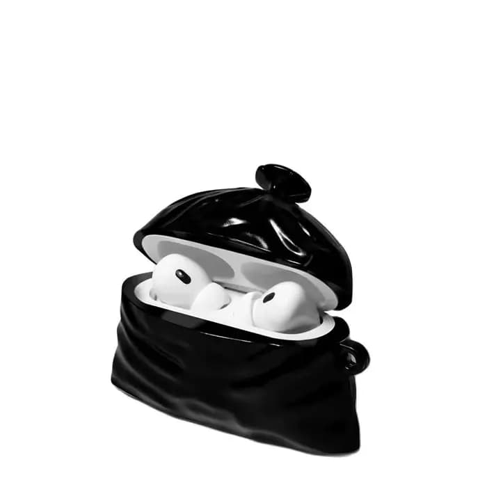 Étui AirPods 1 2 3 Pro 4 2024, 3D, mignon, drôle, sac poubelle, housse de protection pour casque Bluetooth sans fil Apple