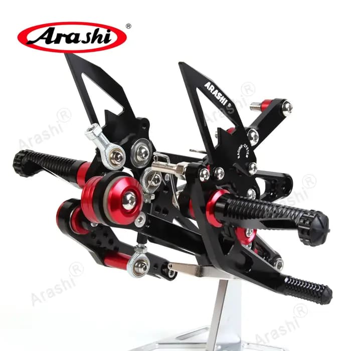 Repose-pieds Arashi Rider Race pour TRIUMPH Street Triple 765R 765RS 2017-2026 2018 2019 2020 2021 CNC Réglables
