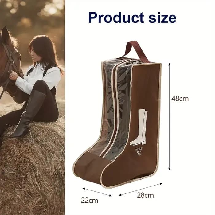 Sac de transport pour bottes d'équitation en tissu non tissé PVC