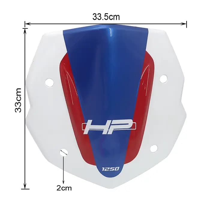 Déflecteur de vent de flux d'air de pare-brise avant de moto
