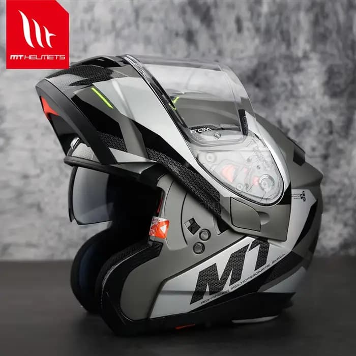 Casque de Moto d'origine MTHELMETS Capacete MT ATOM SV casques modulaires hommes femmes Double lentilles