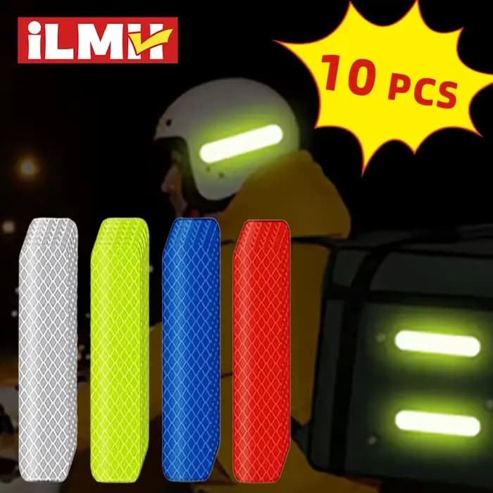 Bande autocollante réfléchissante d'avertissement de sécurité pour casque