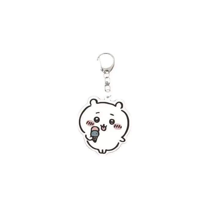 Porte-clés Kawaii Usagi Chiikawa en acrylique, pendentif de dessin animé mignon, breloque de sac, porte-clés pour filles, adolescentes, accessoire de sac à dos, cadeau