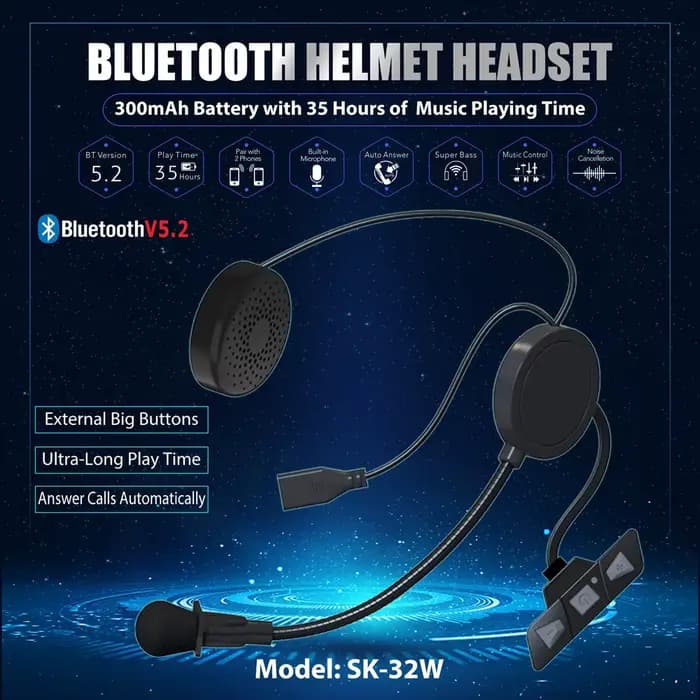 Bluetooth 5.2 casque de Moto