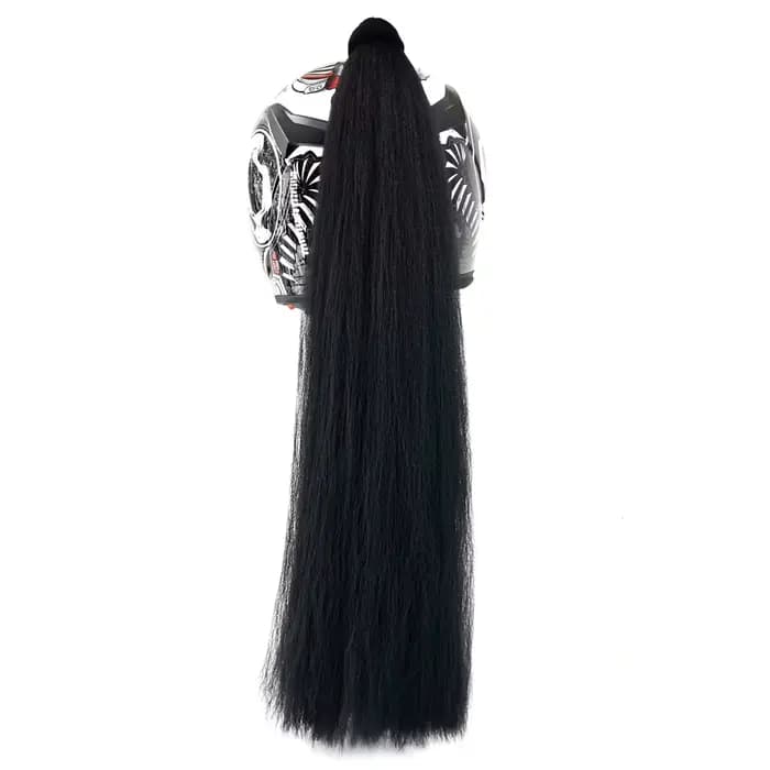 Grande tresse détachable à ventouse pour décoration de casque de moto