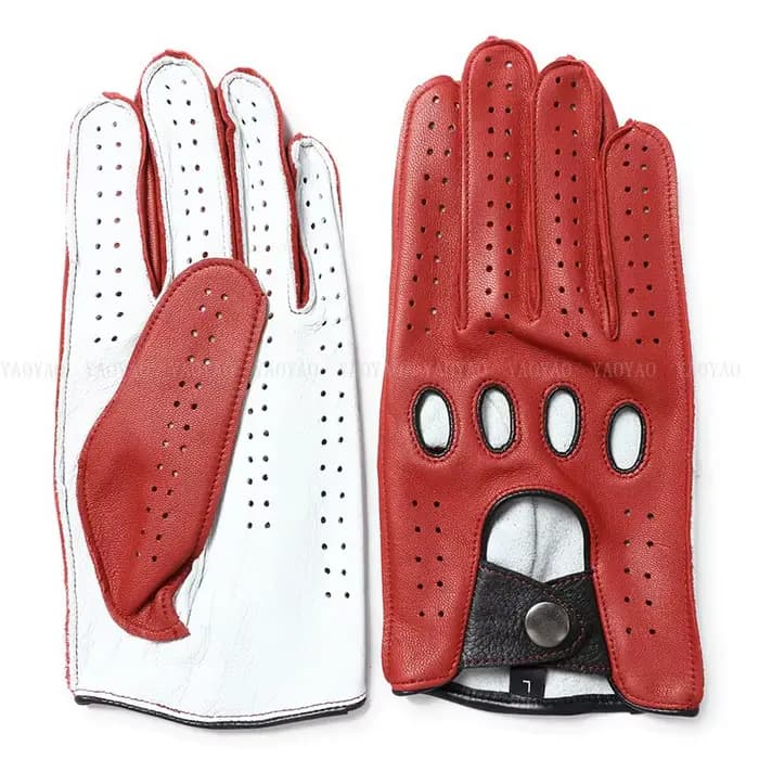 Gants en cuir véritable pour hommes