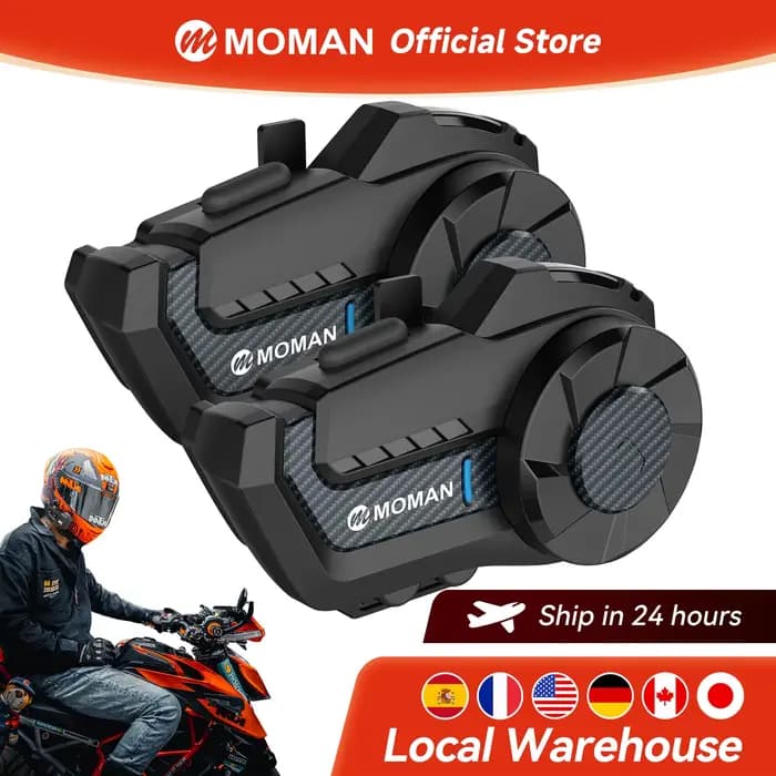 Intercom pour casque de moto Moman H2Pro