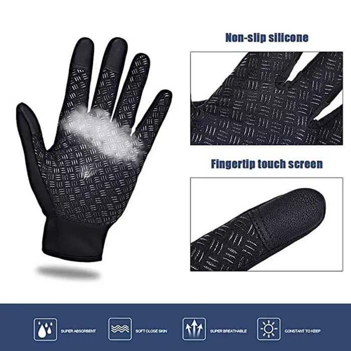 Gants chauds d'hiver coupe-vent