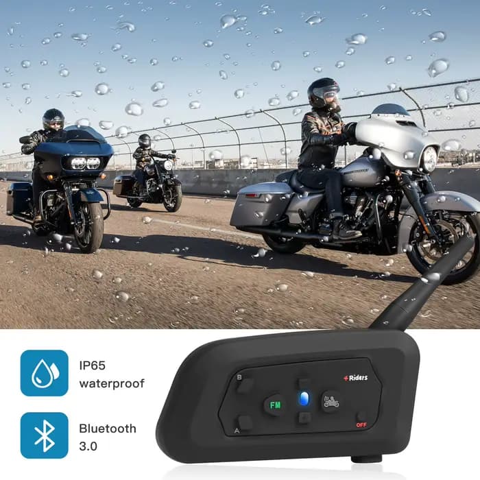 V4 PRO casque de moto Bluetooth Interphone