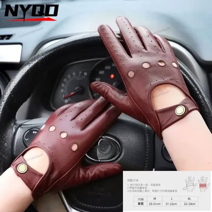 Nouveauté gants de luxe en cuir véritable pour hommes