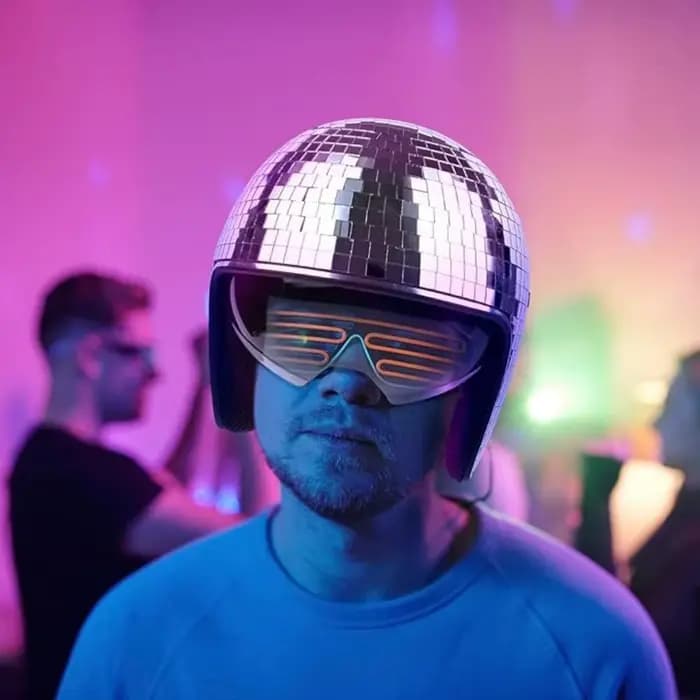 Casque Premium à Effet Miroir Scintillant