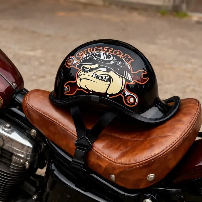 Casque de moto rétro pour la conduite urbaine
