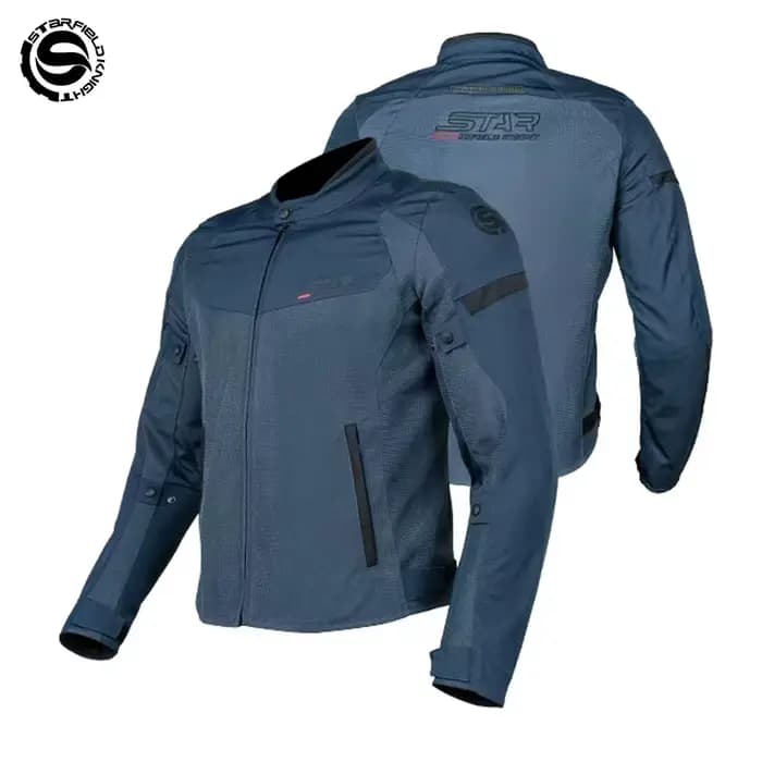 Veste de moto bleue SFK