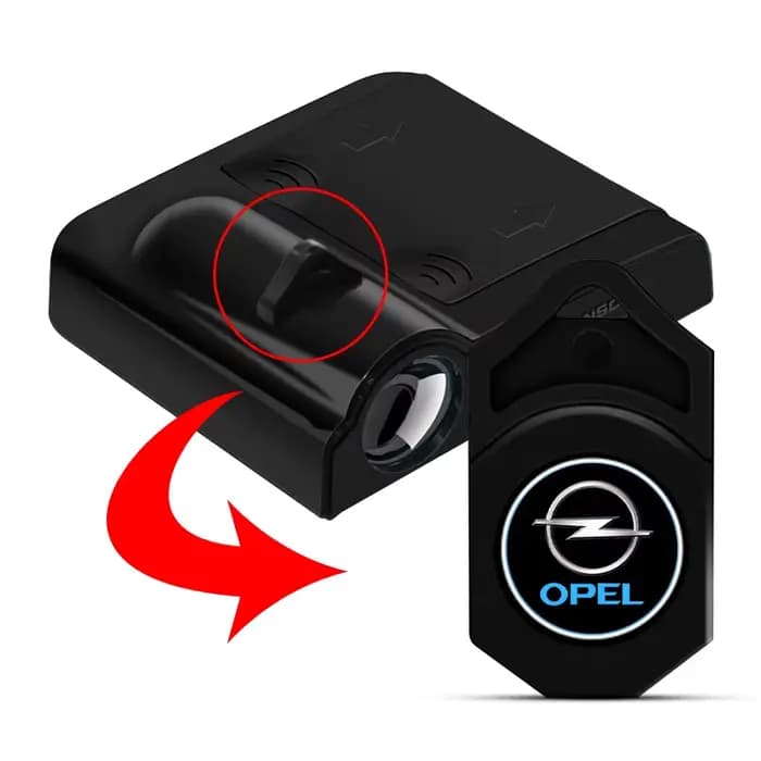 Projecteur LED pour porte de voiture, lampe à ombre, accessoires de voiture pour Opel Astra j Insignia Astra g Corsa Zafira b Mokka Vivaro Meriva