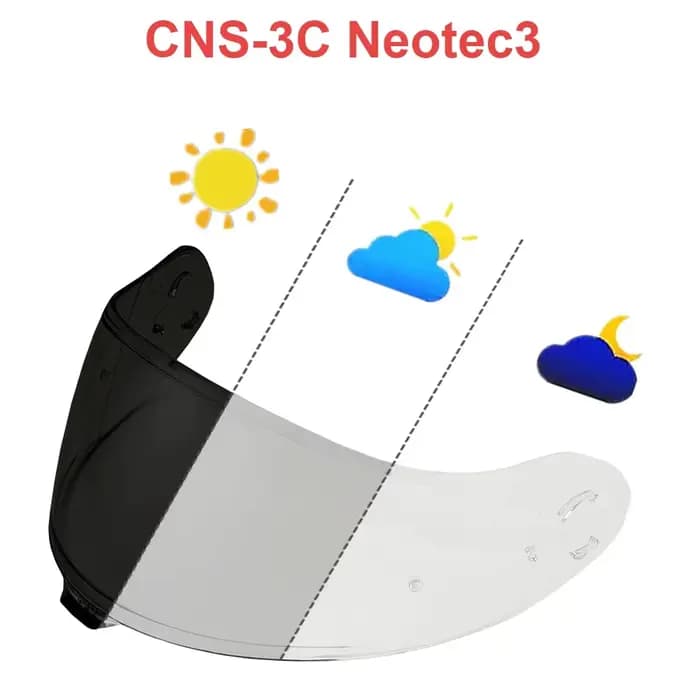 Visières de casque de moto pour SHOEI NEOTEC 3