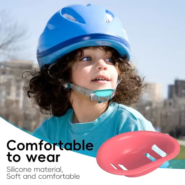 1 pièce Bloque-menton anti-étirement pour casque de moto et vélo
