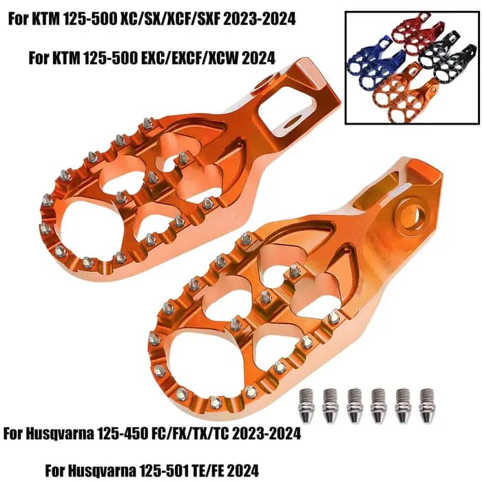 Repose-pieds de moto pour KTM SX SXF XC XCF EXC EXCF pour Husqvarna TX FX TC FC TE FE 125 250 300 350 450 500 2024 2025
