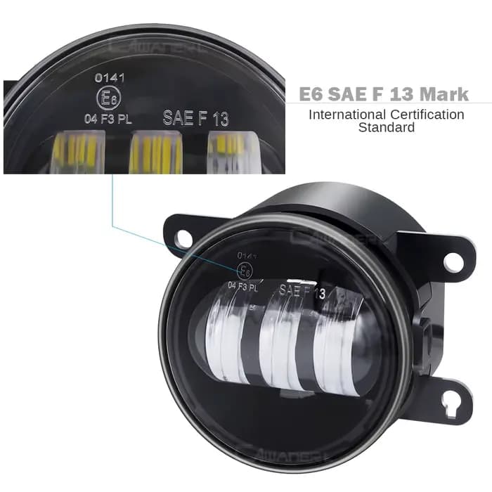 2 pièces 30W H11 LED antibrouillard accessoires pour Fiat Ducato (250 _, 290 _) 2006-2023 voiture gauche + droite antibrouillard DRL style