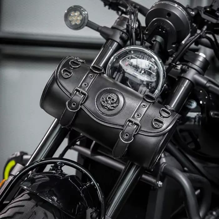Sac de Face de Moto Rétro en Cuir PU