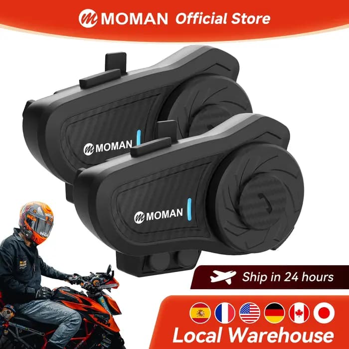 Intercom pour casque de moto Moman