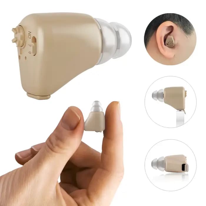 Mini amplificateur de son intra-auriculaire Rechargeable, casque sans fil, dispositif d'aide auditive avec batterie, outil de combiné pour sourds