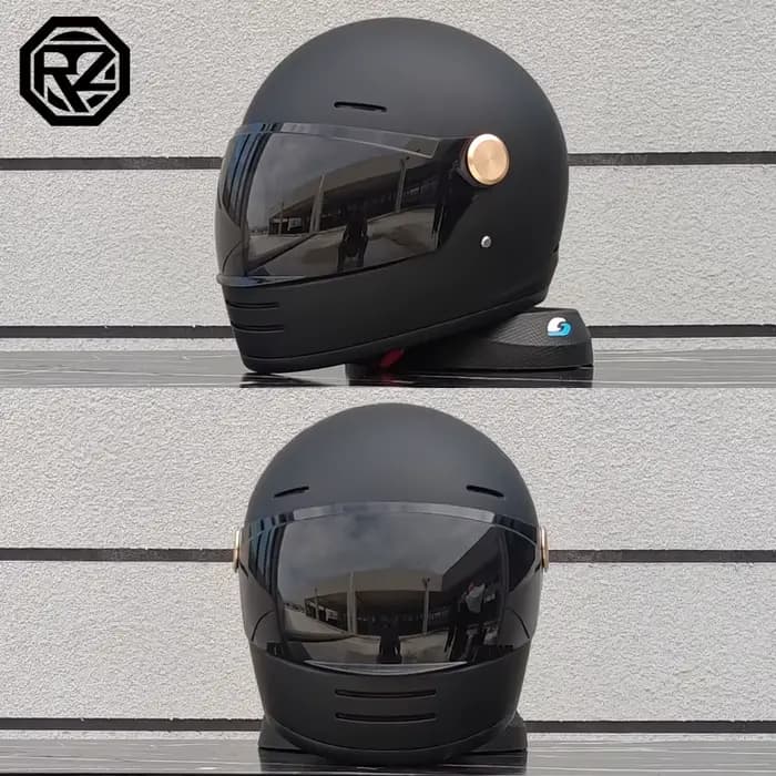 Casque de moto ORZ, casque intégral rétro pour moto