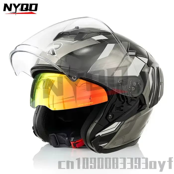 Casque de moto Ryzen pour homme et femme, demi-casque, 3/4, 138
