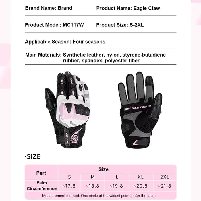 SCOYCO gants de Moto hommes femmes été respirant Anti-chute Luva Motocross