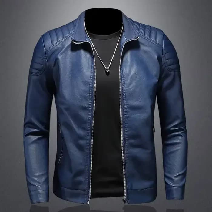 Hommes veste en cuir PU moto Streetwear Baseball extérieur Bomber manteau décontracté