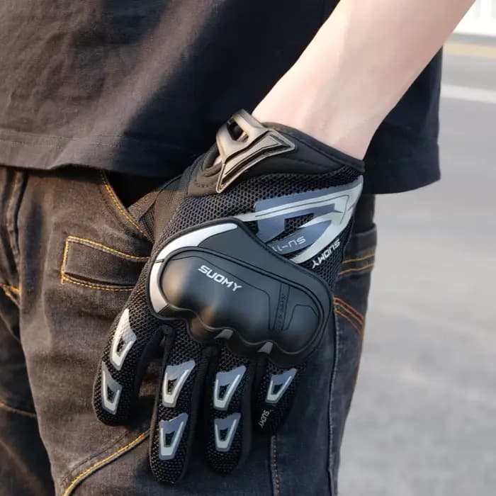 SUOMY SU-11 Gants de moto – Respirants à doigts complets