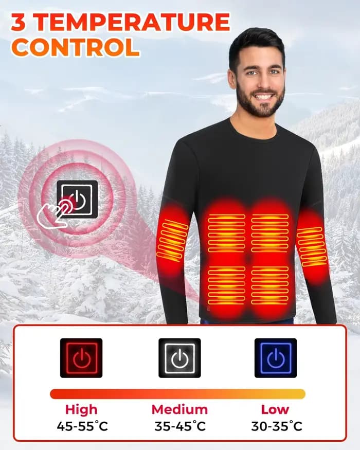 Sous-vêtements chauffants d'hiver