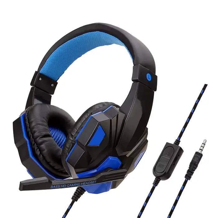 Casque de jeu filaire avec microphone réglable à 120 °, PS4, PS5, Xbox, smartphone, ordinateur portable, PC, basse stéréo, casque de joueur