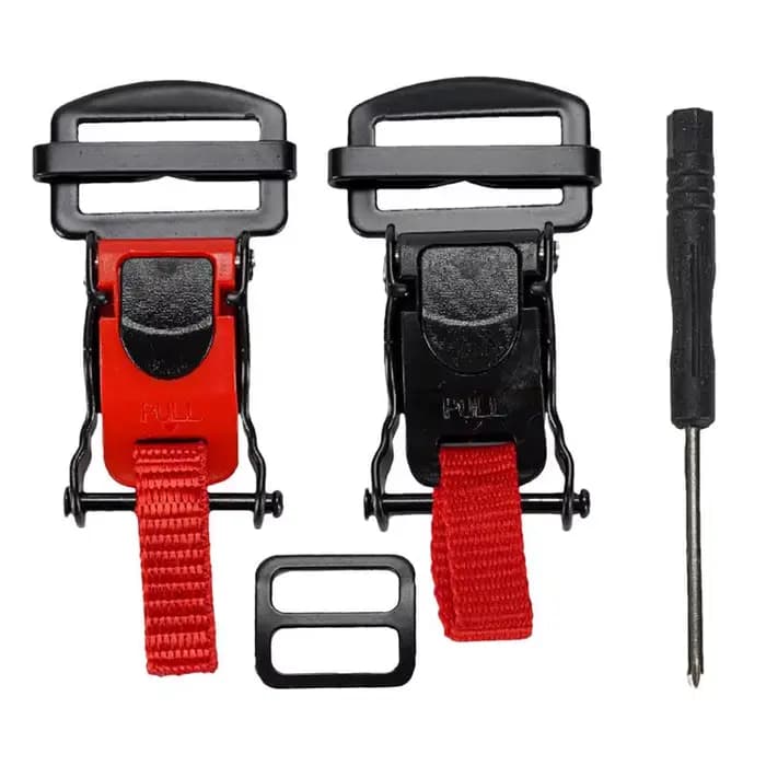 Boucle à dégagement rapide pour casques de moto