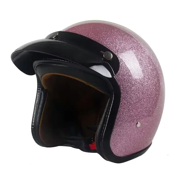 Casque de Moto Jet Vintage à visage ouvert