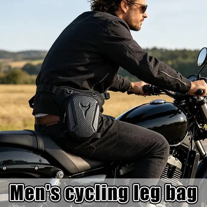 Sacoche de jambe imperméable pour moto