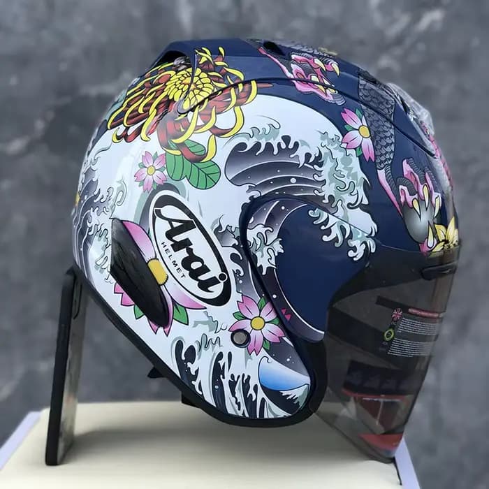 Casque ouvert SZ RAM 4 ORIENTAL bleu 3/4
