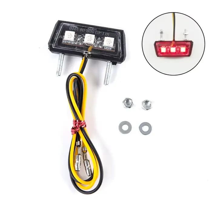Lumière LED pour plaque d'immatriculation de moto