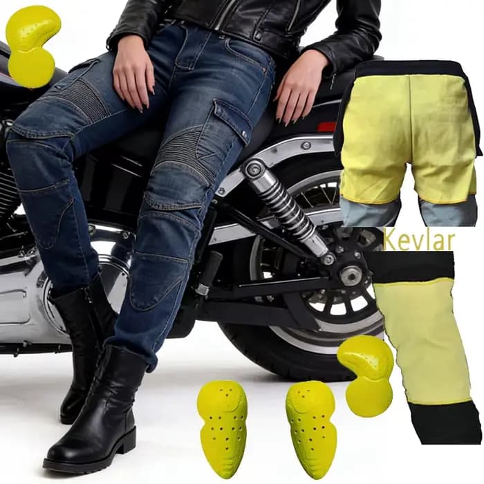 Pantalon de moto en Kevlar pour femme