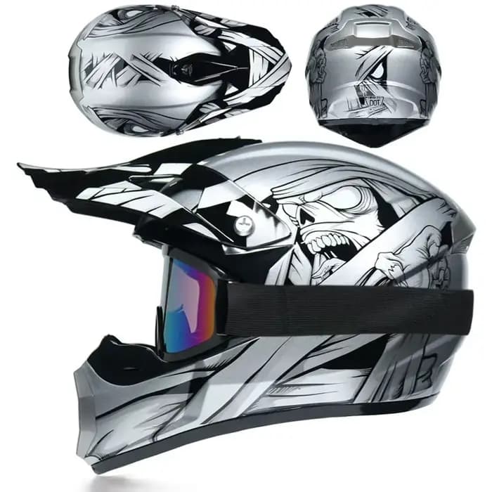 Casque de motocross professionnel tout-terrain pour homme