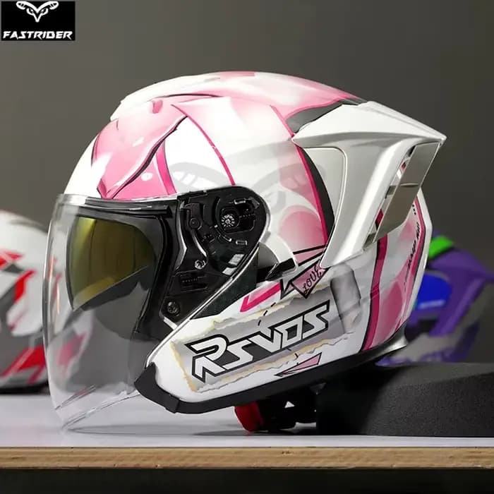 Ryzen casque de moto hommes et femmes été 3/4