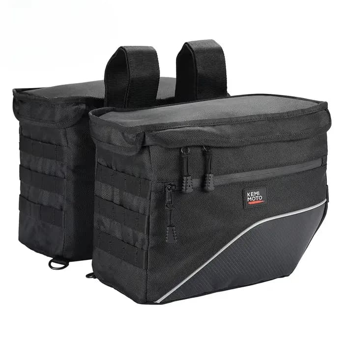 Sacs de selle de moto 26L en toile
